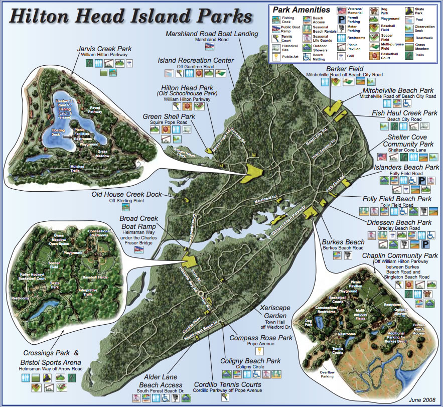 Map of Hilton Head Island Parks